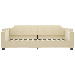 Tagesbett mit Matratze Creme 80x200 cm