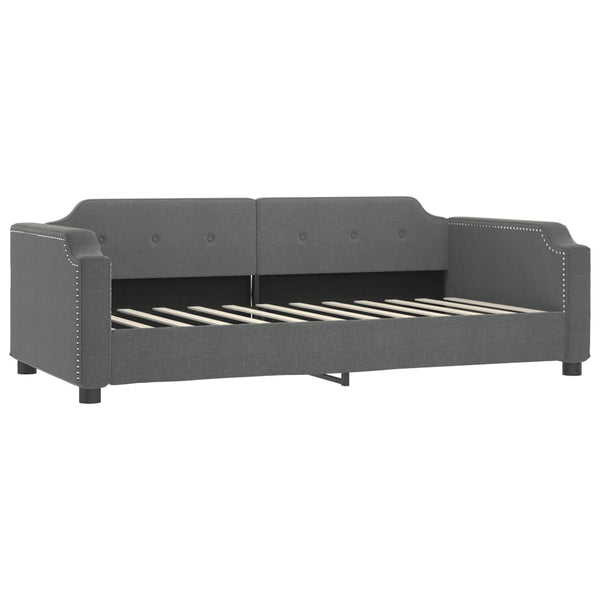 Tagesbett mit Matratze Dunkelgrau 90x200 cm