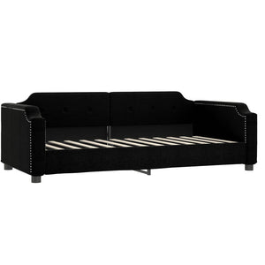 Tagesbett mit Matratze Schwarz 90x200 cm