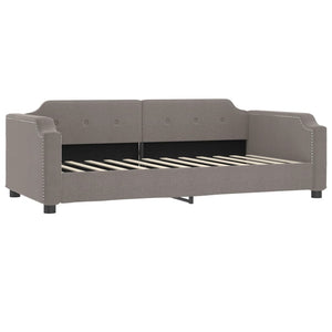 Tagesbett mit Matratze Taupe 90x200 cm