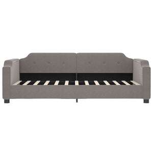 Tagesbett mit Matratze Taupe 90x200 cm