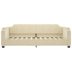 Tagesbett mit Matratze Creme 90x200 cm