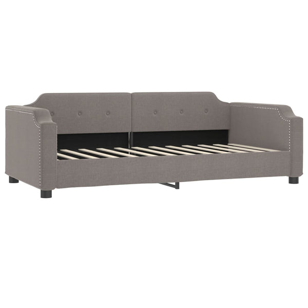 Tagesbett mit Matratze Taupe 100x200 cm