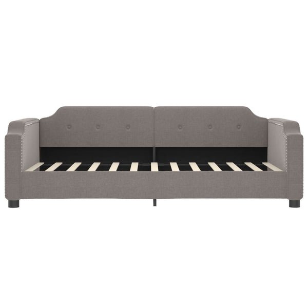Tagesbett mit Matratze Taupe 100x200 cm