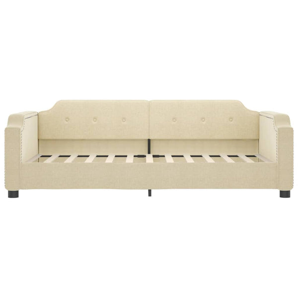 Tagesbett Creme mit Matratze 100x200 cm