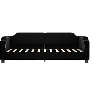 Ausziehbares Tagesbett Schwarz 80x200 cm