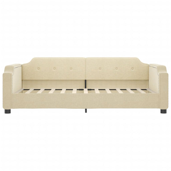 Ausziehbares Tagesbett Creme 80x200 cm