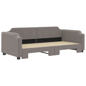 Ausziehbares Tagesbett Taupe 90x200 cm