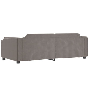 Ausziehbares Tagesbett Taupe 90x200 cm