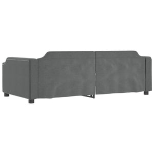 Ausziehbares Tagesbett Dunkelgrau 100x200 cm