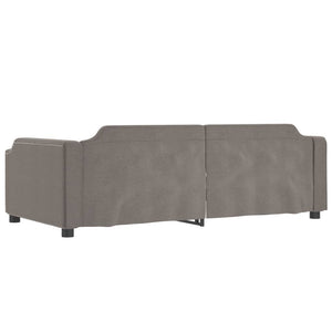 Ausziehbares Tagesbett Taupe 100x200 cm