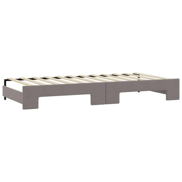 Ausziehbares Tagesbett Taupe 100x200 cm