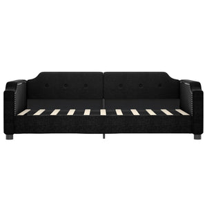 Ausziehbares Tagesbett Schwarz 90x190 cm