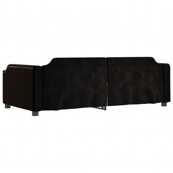 Ausziehbares Tagesbett Schwarz 90x190 cm