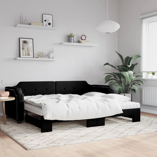 Ausziehbares Tagesbett mit Matratzen 90x200 cm