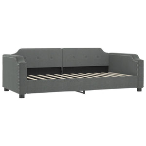 Ausziehbares Tagesbett mit Schubladen Dunkelgrau 90x200 cm