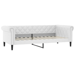 Tagesbett Weiß 90x200 cm mit Matratze
