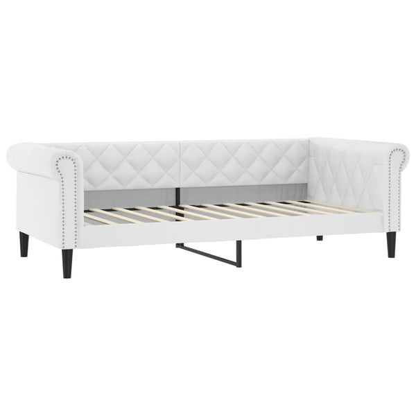 Tagesbett Weiß 90x200 cm mit Matratze