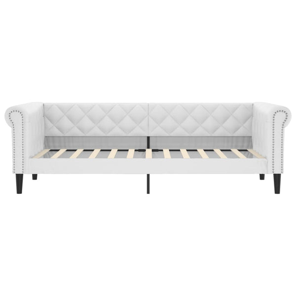 Tagesbett Weiß 90x200 cm mit Matratze