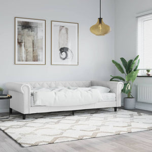 Tagesbett Weiß 90x200 cm mit Matratze