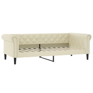 Tagesbett Creme 90x200 cm mit Matratze