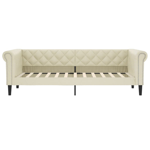 Tagesbett Creme 90x200 cm mit Matratze