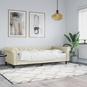 Tagesbett Creme 90x200 cm mit Matratze