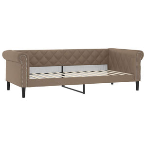 Tagesbett mit Matratze Cappuccino 90x200 cm