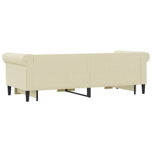 Ausziehbares Tagesbett Creme 90x200 cm
