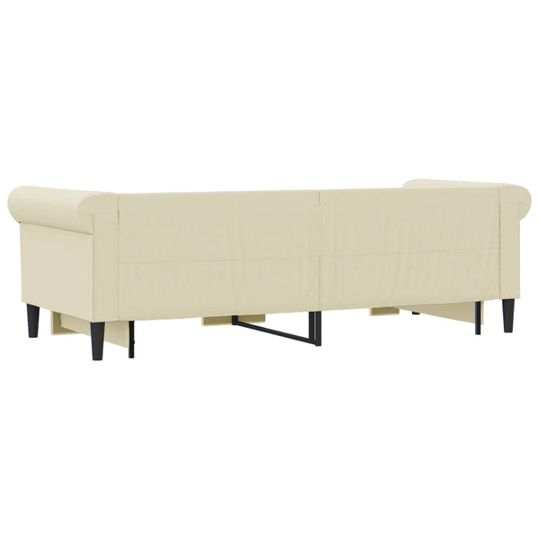 Ausziehbares Tagesbett Creme 90x200 cm