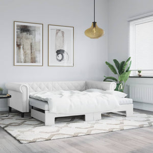 Ausziehbares Tagesbett mit Matratzen 90x200 cm