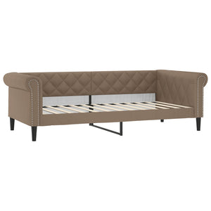 Ausziehbares Tagesbett mit Matratzen Braun 90x200 cm
