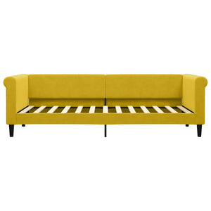 Tagesbett Gelb 80x200 cm mit Samt-Matratze