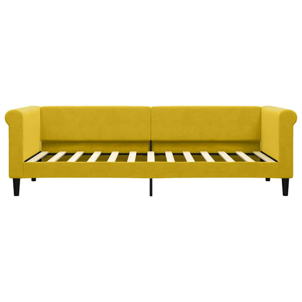 Tagesbett Gelb 80x200 cm mit Samt-Matratze