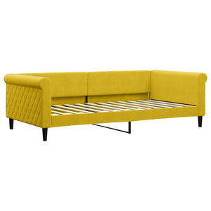 Tagesbett Gelb 100x200 cm mit Matratze