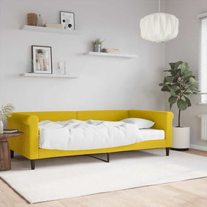 Tagesbett Gelb 100x200 cm mit Matratze