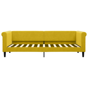 Gelbes Ausziehbares Tagesbett 80x200 cm Samt