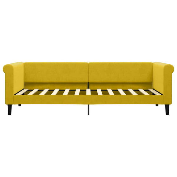Gelbes Ausziehbares Tagesbett 80x200 cm Samt