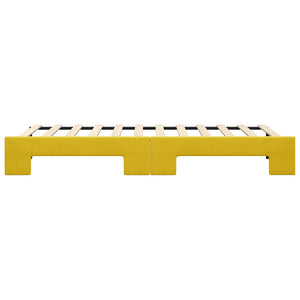 Gelbes Ausziehbares Tagesbett 80x200 cm Samt
