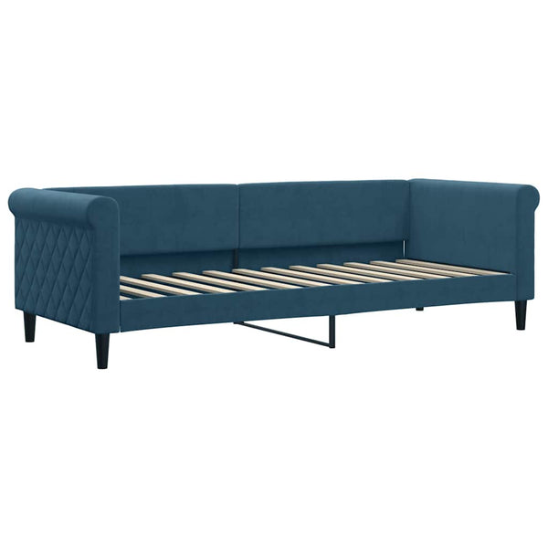 Ausziehbares Tagesbett mit Matratzen, Blau, 80x200 cm