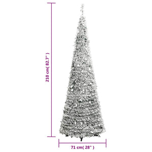 Künstlicher Pop-Up Weihnachtsbaum mit LEDs, 210cm