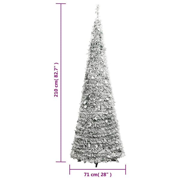 Künstlicher Pop-Up Weihnachtsbaum mit LEDs, 210cm