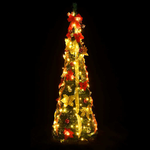 Pop-Up Weihnachtsbaum Grün 150cm mit LEDs