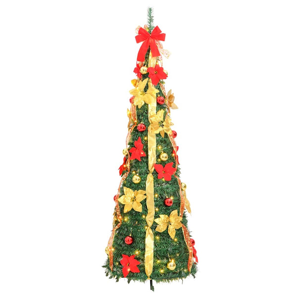 Pop-Up Weihnachtsbaum Grün 150cm mit LEDs