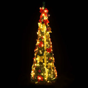 Pop-Up Weihnachtsbaum Grün 210cm mit LEDs