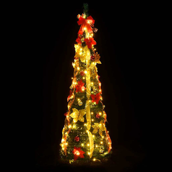 Pop-Up Weihnachtsbaum Grün 210cm mit LEDs