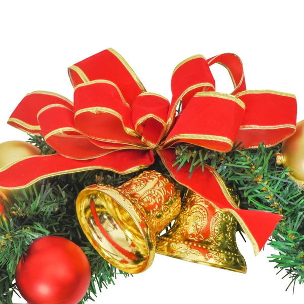 Weihnachtskranz mit 20 LEDs Grün 45 cm