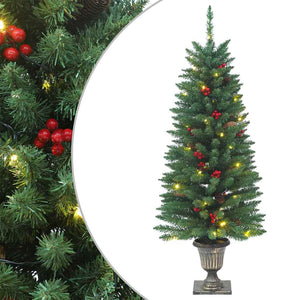 Künstliche Weihnachtsbäume mit LEDs, 2er-Set