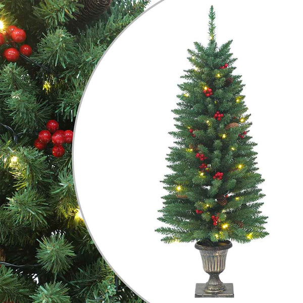 Künstliche Weihnachtsbäume mit LEDs, 2er-Set
