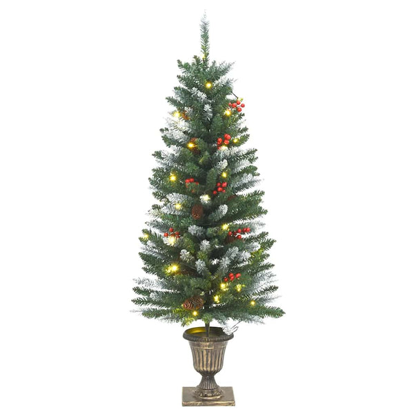 2er-Set LED-Weihnachtsbäume, Grün/Weiß, 120 cm